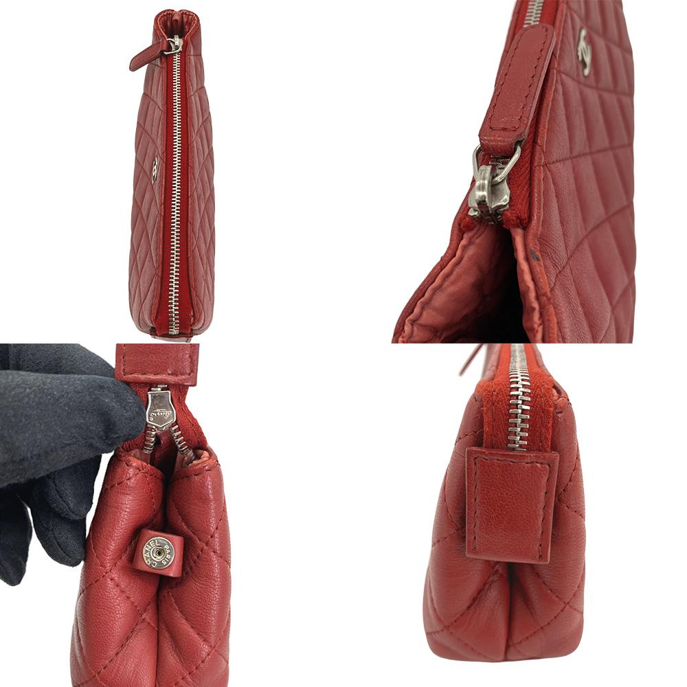 Used CHANELPouch Lambskin Unisex