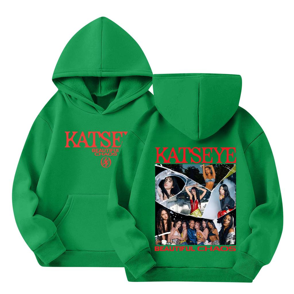 Children's Hooded Gradient Printed Long Sleeved Sweatshirt Loose Women's Sweatshirt  Sweatshirt
