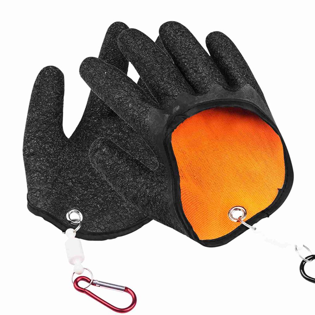1pc Fishing Glove with Magnet Release Fisherman Professional Fish Catching Glove Anti Slip Fishing Glove Protects Hand
