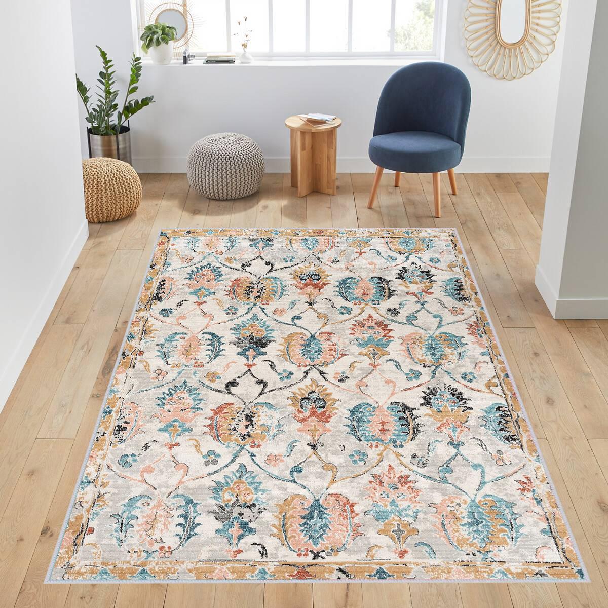 

Rovigo Home Моющийся ковер с принтом RVGHOME1017 50x80 бежевый