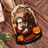 Flat Halloween Spooky Decorations Reading Ghost Acrylic Pendant Cute Halloween Hanging  Home Decor