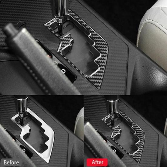 Carbon Fiber Front Gear Shift Panel Cover Trim For RAV4 2013-2017 2018