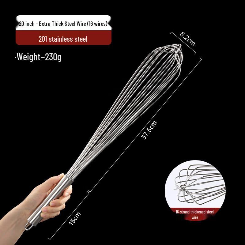 304 Stainless Steel Handheld Egg Whisk