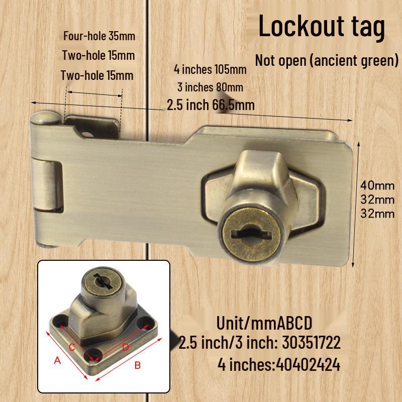 Three-Digit Multi-Purpose Mechanical Password Lock for Cabinets and Drawers