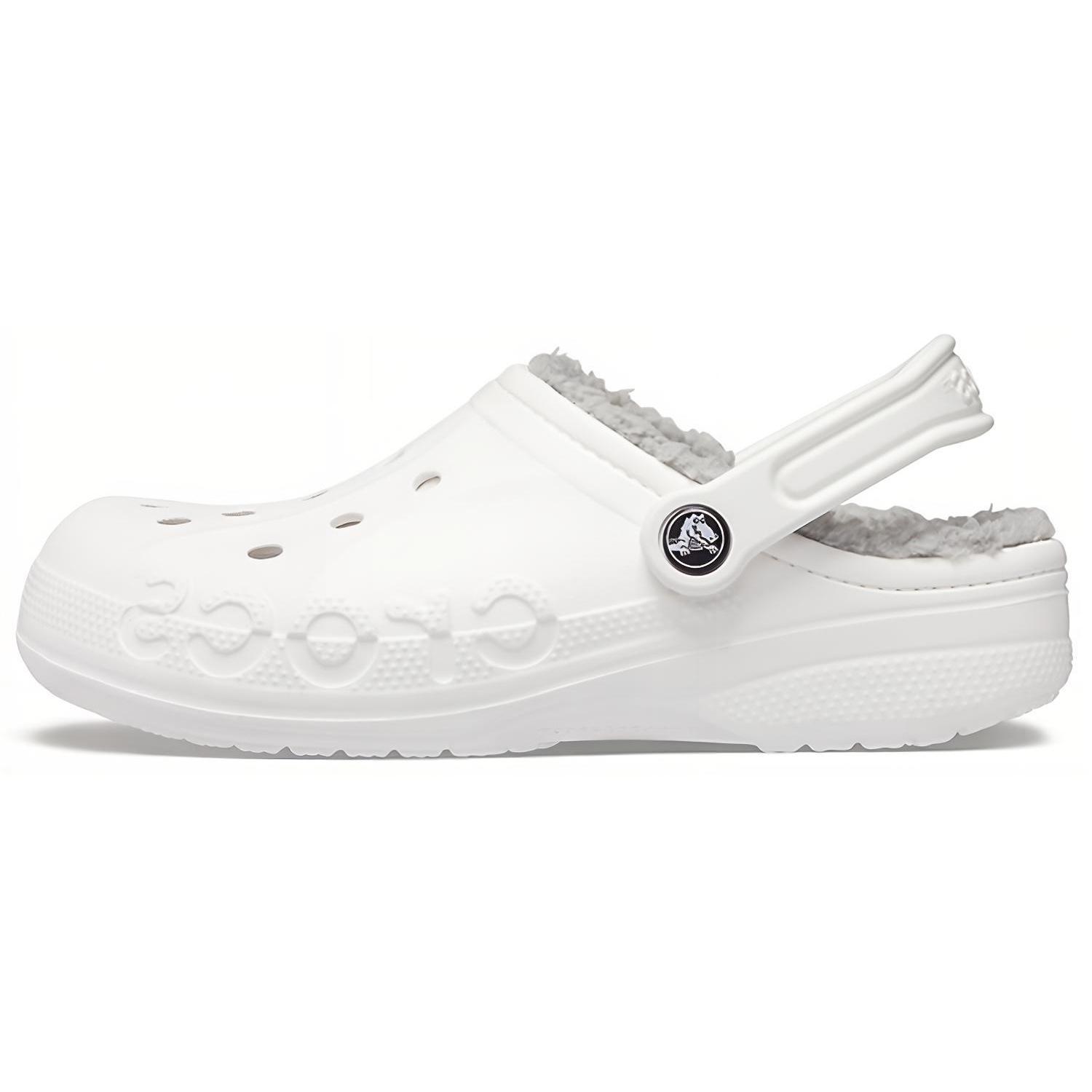Crocs Baya Lined Clog  White  Men s 205969-11H EU 41-42