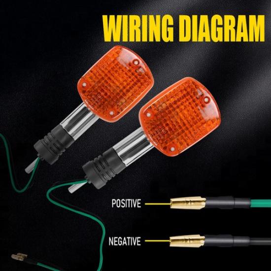 2pcs Turn Signal Blinker Light Fit Honda VF250 Magna VF750 Rebel CA250 CMX250