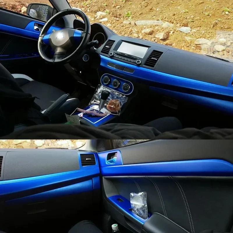 Für Mitsubishi Lancer EX 2009-2016 Innenraum Zentrales Bedienfeld Türgriff Kohlefaser Aufkleber Decals Autostyling Zubehör