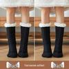 Fleece-Lined Winter Slipper Socks: Thick, Non-Slip, Mid-Calf Indoor Socks