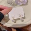 925 Silver Bow Earrings with Pearl - Trendy, Elegant, All-Match Design