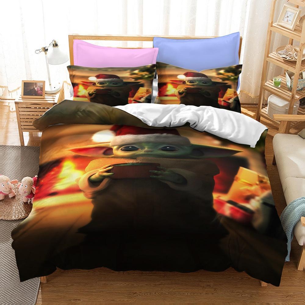 

Bedding Kit Yoda Master Series Size Three-Piece Quilt Cover AU King 245x210cm