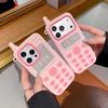 Girl powder three-dimensional love big brother with cat pendant is suitable for Apple 17ProMax mobile phone case iphone15 new 16pro women's 17pro