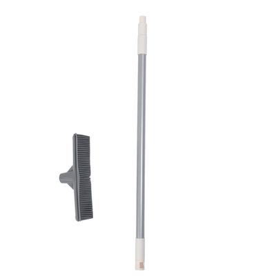 Pet Hair Removal Broom Deep Cleansing Telescopic Handle Indoor Silicone Pet Hair Floor Brush for