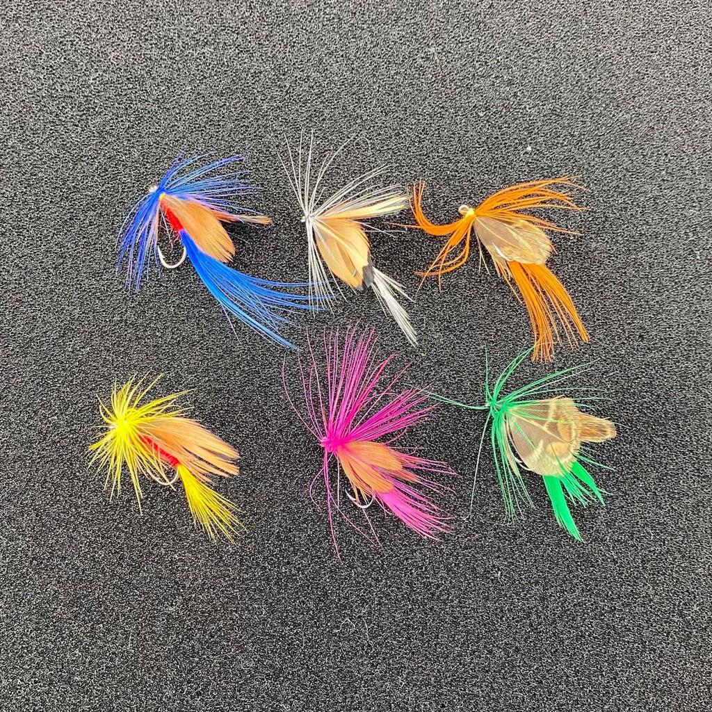 Lunari Tenkara Fly Set (12 Flies, 24 Flies) with Storage Case, Finished, for Stream Fishing, Ayu (Sweetfish), Iwana (Char) (Type A & B)