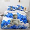 3D Buddha Print Bedding Set Meditation Duvet Covers With Pillow Cover Case Home Decor Bed Clothes Double Queen King Size