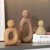 Nordic Style Simple Family Statue Abstract Couple Sculpture Resin Handicrafts Living Room Ornaments Figure Sculpture Home Decor