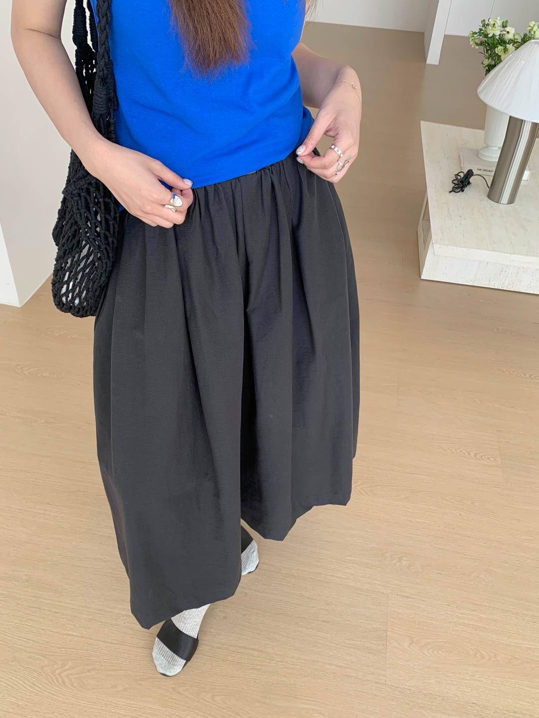 GAGD Women s White High-Waisted Pleated Wide-Leg Petite Cropped Casual Skirt Pants Large