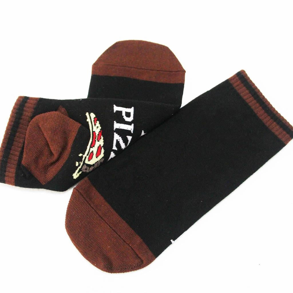 Christmas Holiday Pizza Print Mid-Calf Socks - Hot Selling
