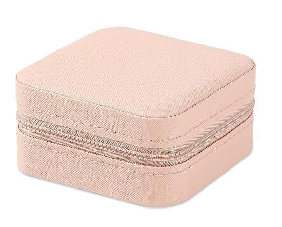 Portable Jewelry Travel Box - Mini Organizer Jewelry Storage Box for Necklaces, Earrings and Rings, Suitable for Girls and Ladie