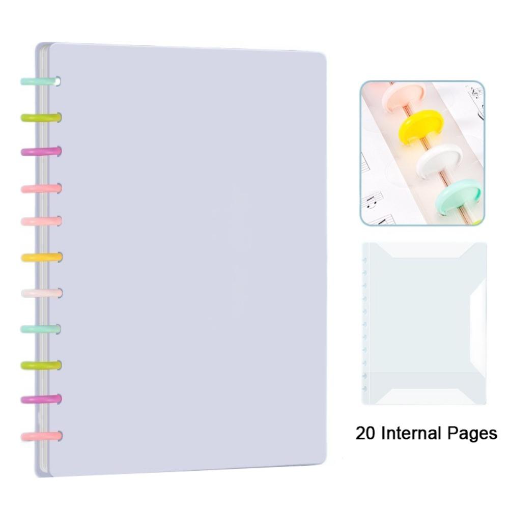 Plastic Music Score Folder A4 Transparent Music Clip Flexible Portable Document Storage Organizer Paper Sheets Protection