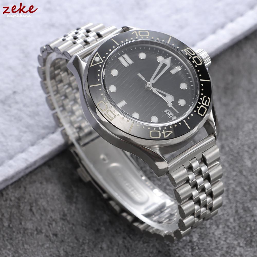 18mm 20mm 22mm Stainless Steel Watchband for Omega for Seiko Bracelets Adjustable Folding Buckle Strap Men's Universal Wristband