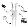 3-in-1 Magnetic Golf Multi-Tool for Golf Cart Multi-functional Beer Opener Ball Marker Divot Tool for Golf Accessories