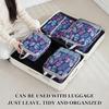 4Pcs/set Creative Printed Compression Packing Cubes Organizer Set Lightweight Travel Suitcase Clothes Storage Bags