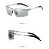 aoron Aluminum Magnesium Cycling Color-changing Polarized Sunglasses Men's Sunglasses Driving Glasses Day and Night Glasses