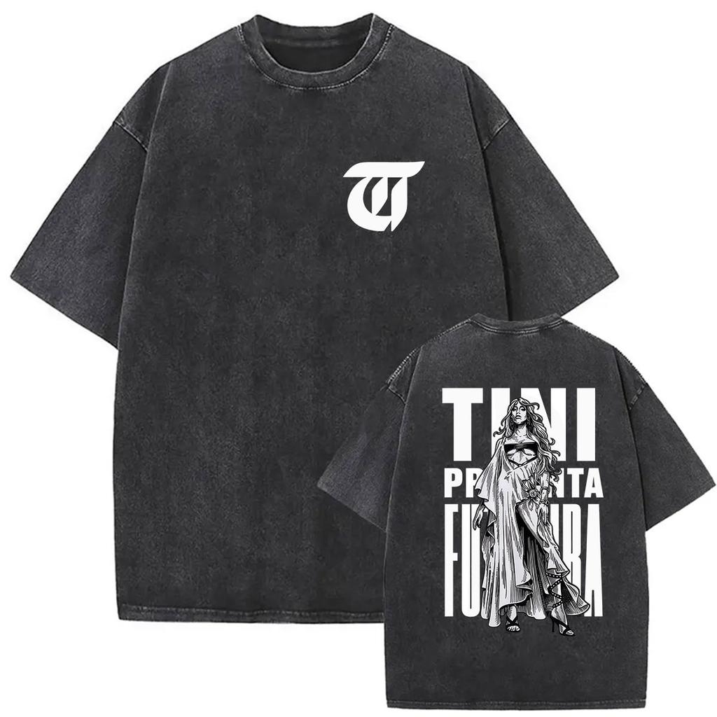 Vintage Washed Tini Stoessel Tour 2026 Graphic TShirt Men Women Casual High Quality Fashion Oversized Cotton T Shirt Streetwear