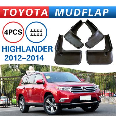 For Toyota Highlander 2012-2014 Mudguard, Car Mudguard, Splash Proof Mudguard, Front and Rear Wheel Fender