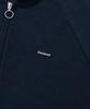 COVERNAT Herringbone Zip-Up Hoodie Navy