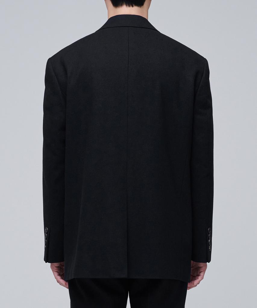 Musinsa Standard Wool Flannel Oversized Blazer [Black]