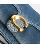 Coach Tabby Shoulder Bag 26 In Regenerative Cotton Denim Ccx32 B4Ymw