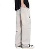 American-Style Cargo Pants for Men, Spring And Autumn New Loose Straight-Leg Casual Trousers, Black Regular Size M