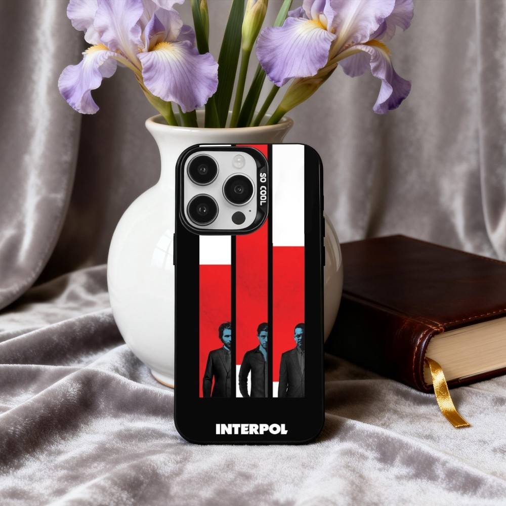 Pop-rock I-Interpol-I Band Phone Case For iPhone17,16,15,14,13,12,11 Plus,Pro Max Black Candy silver phone case
