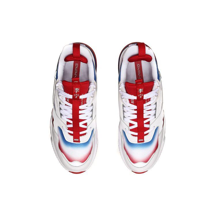 Li Ning 001 Running Shoes Unisex Low Top White/Red AGLN227-1