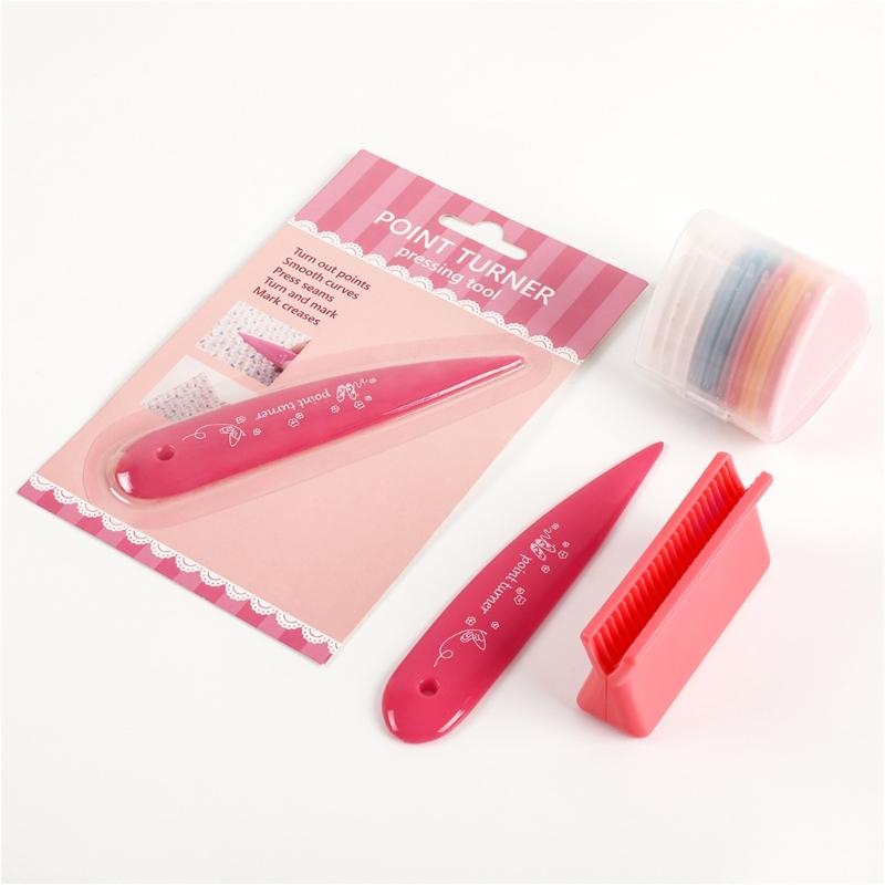 Multipurpose Sewing Marker Set Includes Chalk Line Wheel And Pressing Tool For Fabric Marking