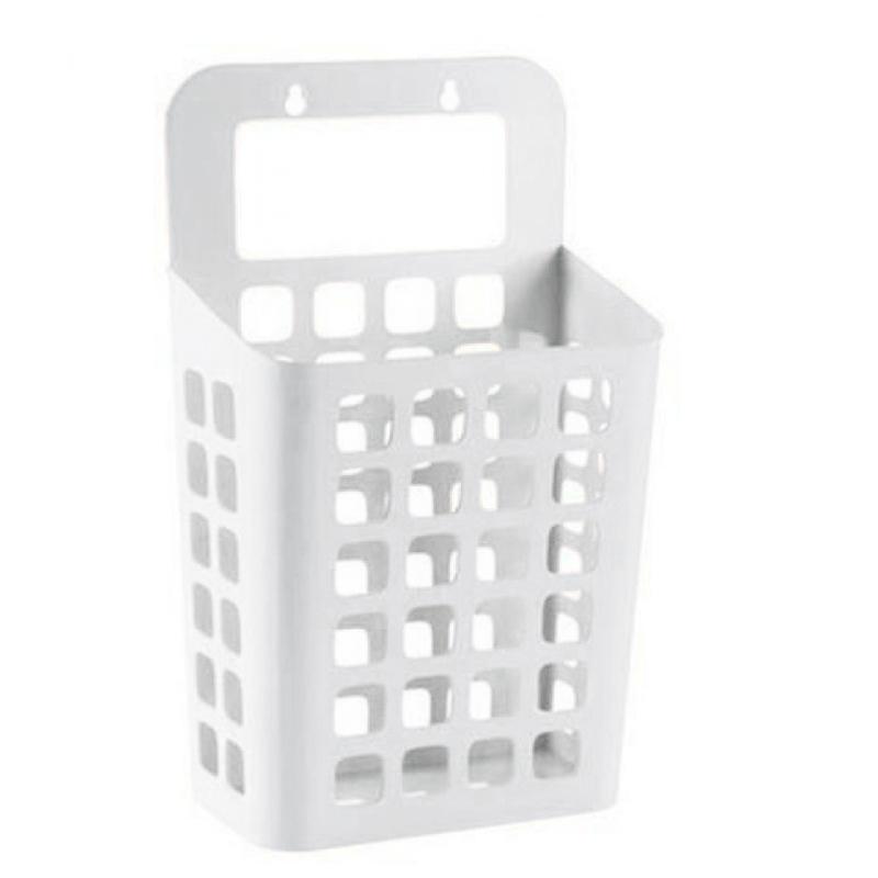 Hanging Dirty Laundry Basket Storage Baskets Holder Organizer Bin Lid Wall Mount Draining Holes Kids Bedroom Living Room