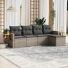 VidaXL Garden Lounge Set with Cushions 5 Pcs, Patio Sofas, Patio Furniture Set, Outdoor Furniture, Grey 3259162