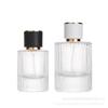 Transparent 15-Port Cylinder Perfume Bottle with Press-Type Vertical Stripe, Portable Glass Sample Bottle