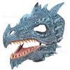 Hot-selling movable-mouth dinosaur mask, animal latex mask without eyes, adult-sized prank mask for scary effects