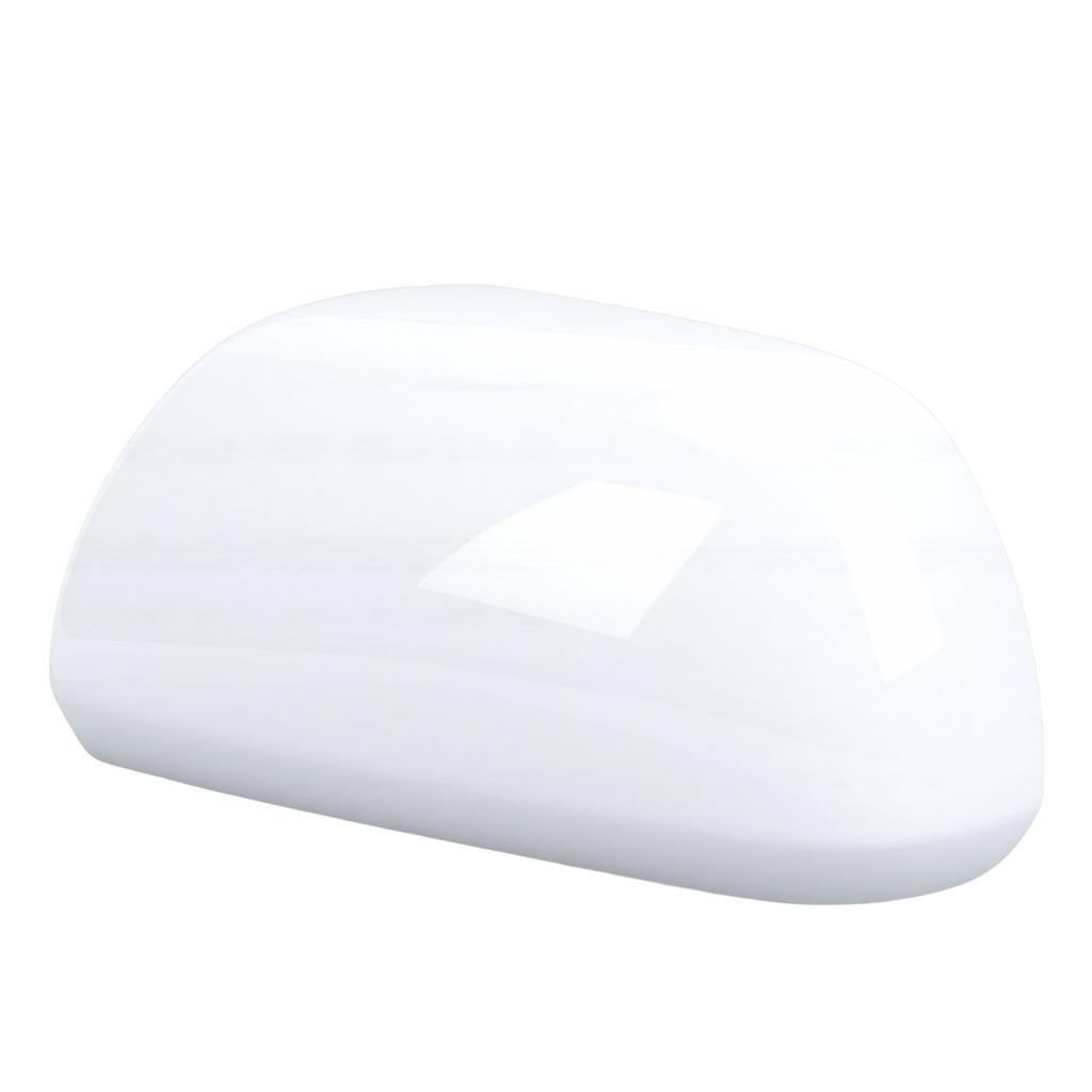 Door Side Rearview Mirror Cover Cap White Clip On Exterior Mirror Cover Trim Replacement for Toyota 2012 2020 Left