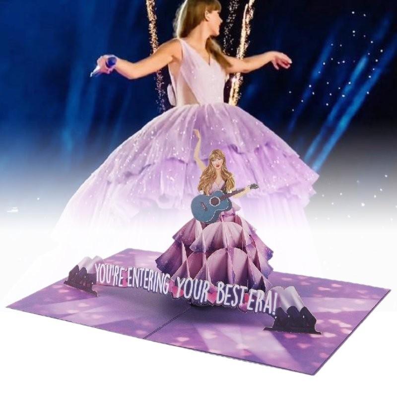 Swift Birthday Taylor Greeting Card Souvenir Collapsible Paper Material Gifts