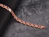 Red Copper Magnetic Energy Bracelet with Retro Stones