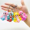 Mermaid Keychain Cartoon Colorful Multipurpose Three-dimensional Reusable Decorative Gift Cute Princess Doll Key Ring Backpack Pendant for Handbag