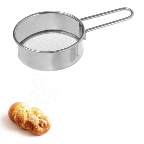 

Flour Sifter, Stainless Steel, Fine Mesh, Strainer, Mini Strainer with Handle, Flour Container, Flour Sifter, Flour Sifter, Baking Tool, Drainer, Kitc