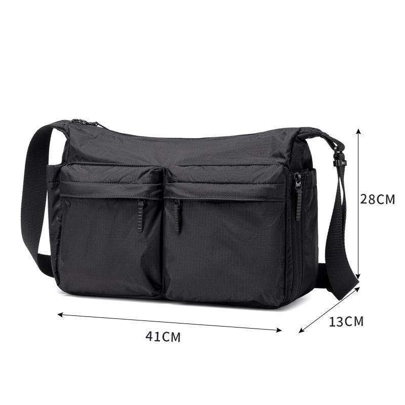 

Men S Bag Casual Messenger Bag Shoulder Bag Large Capacity Computer Bag Multi-Pocket Sports Satchel Outdoor
