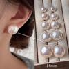 Pearl Earrings S925 Silver Pinkish Cream Pearls 8-14mm Hypoallergenic Studs Minimalist Luxury Earrings Bridal Gift