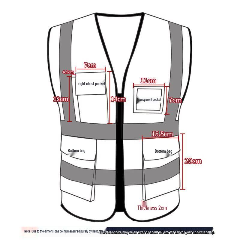 

Reflective Safety Vest with Pockets
