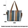 Velkokapacitní Stripe Tote Bag Nákupní taška Crossbody Tašky Nové dámské tašky