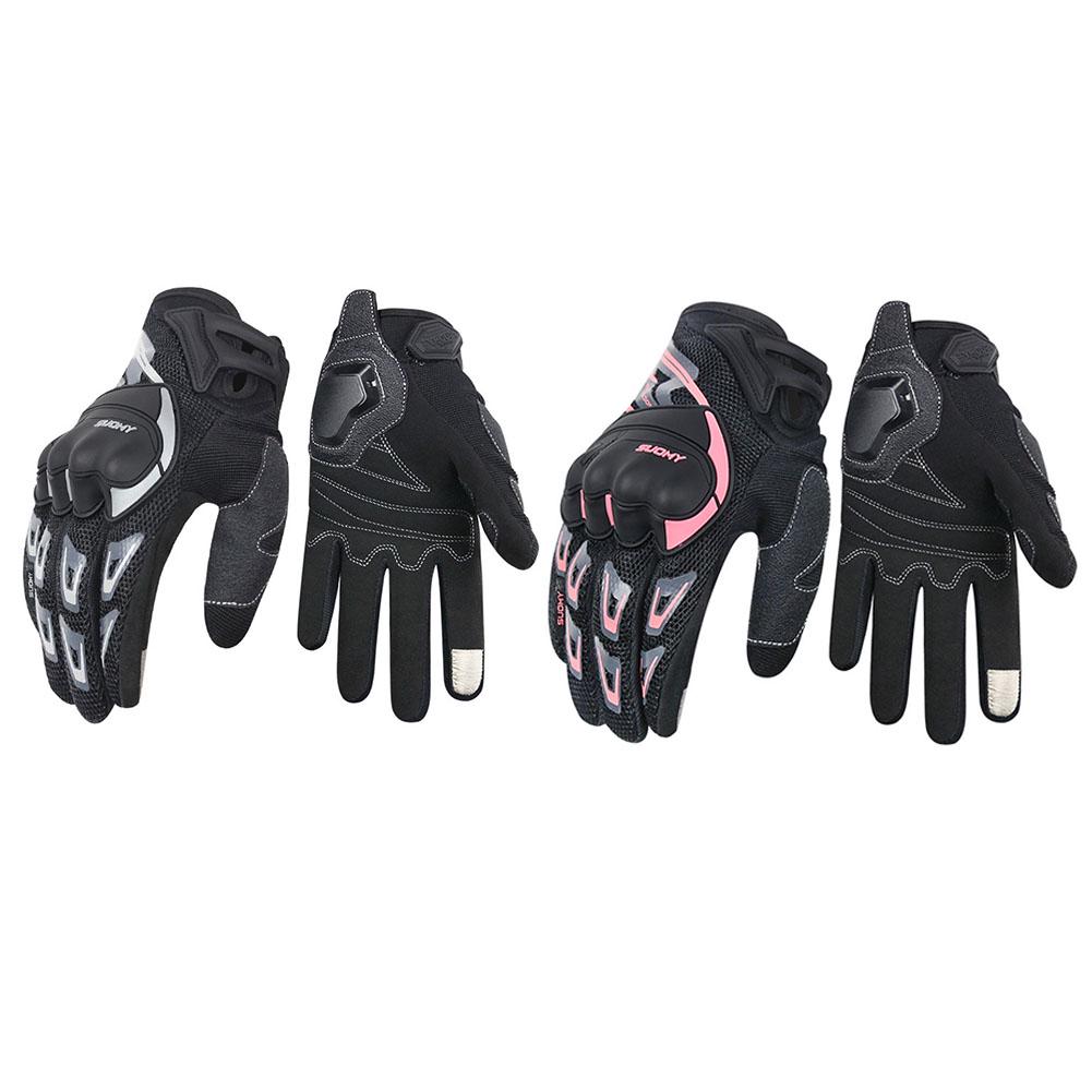 Summer Full Finger Motorcycle Riding Gloves Universal Unisex Mesh